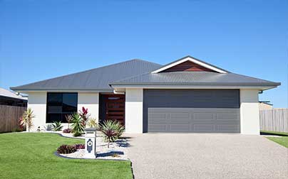 Front of house with driveway